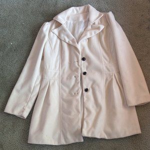 peacoat, white, coat dress, size small